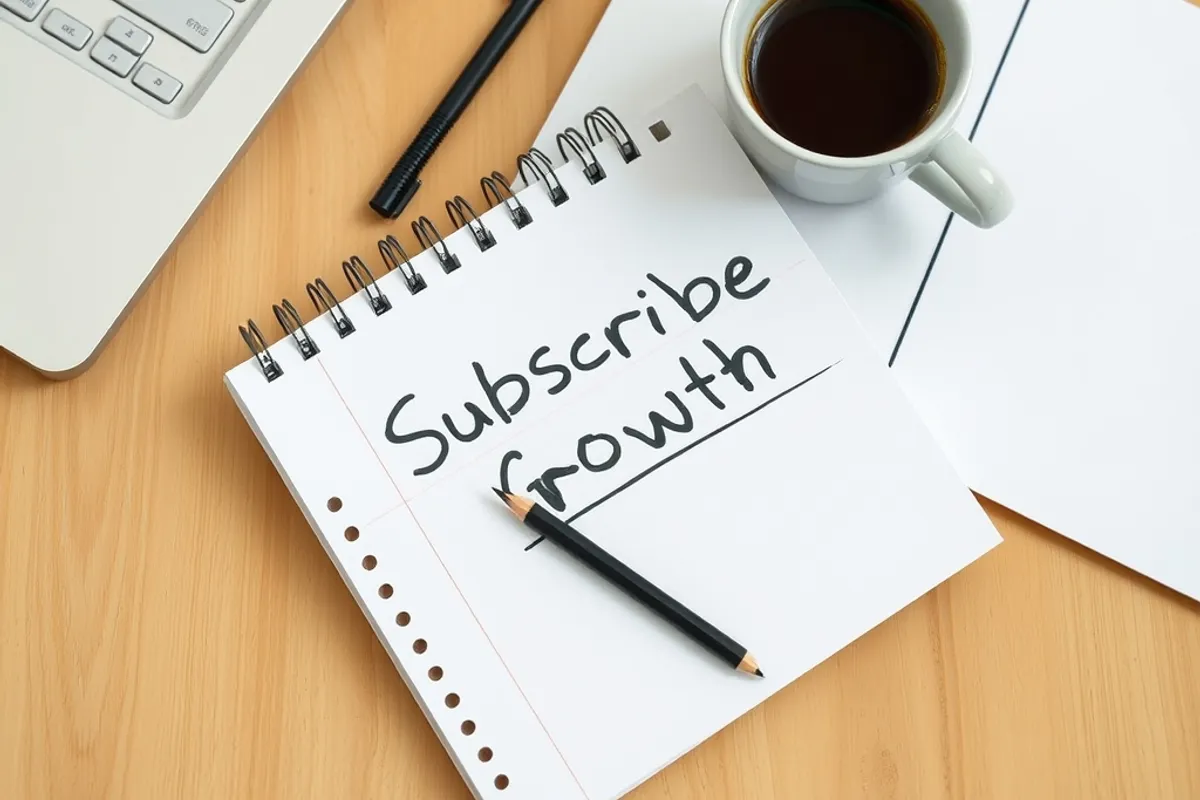 Email analytics screen showing clicks and list growth