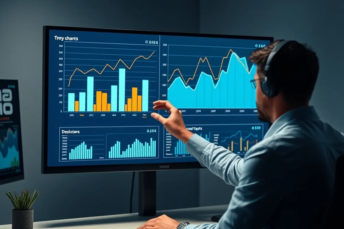 Team reviewing a one-page dashboard together in a small meeting room